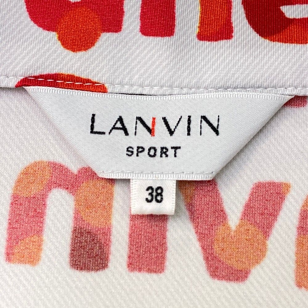 サイズ：38 LANVIN SPORT ランバン スポール ハーフジップ 半袖T