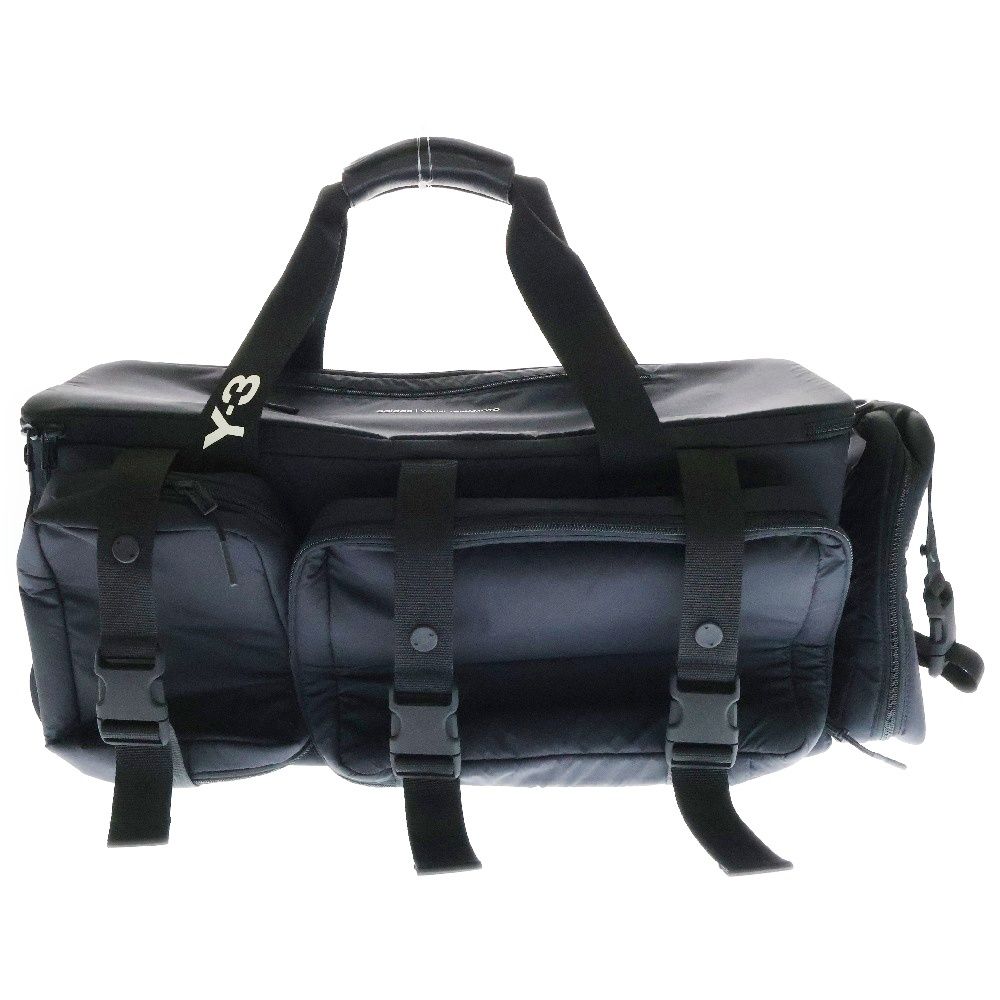 Y-3 (ワイスリー) MOBILE ARCHIVE HOLD ALL HG8441 ロゴプリント ボストンバッグ ブラック