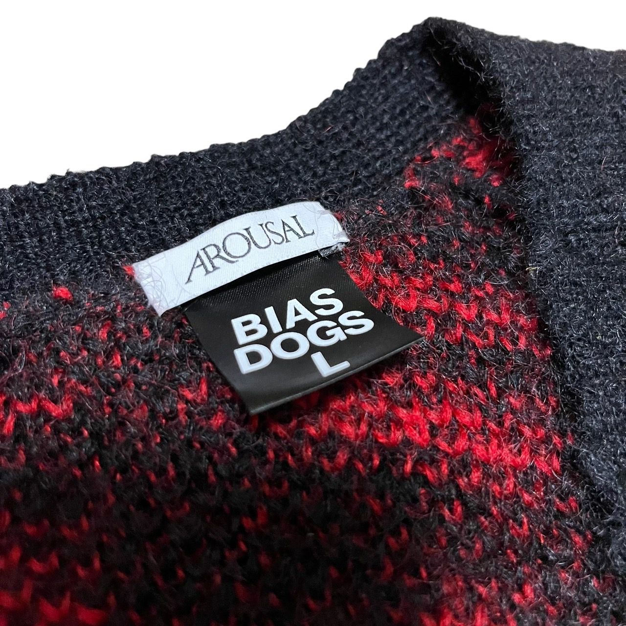 BIAS DOGS × AROUSAL モヘアカーディガン BIAS DOGS × AROUSAL モヘアカーディガン
