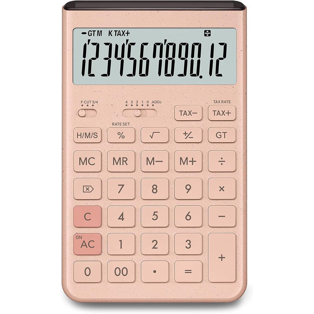 まとめ買い カシオ Comfy デザイン電卓 ジャストタイプ 12桁 グレイッシュピンク JT-200T-PK-N 3個セット
