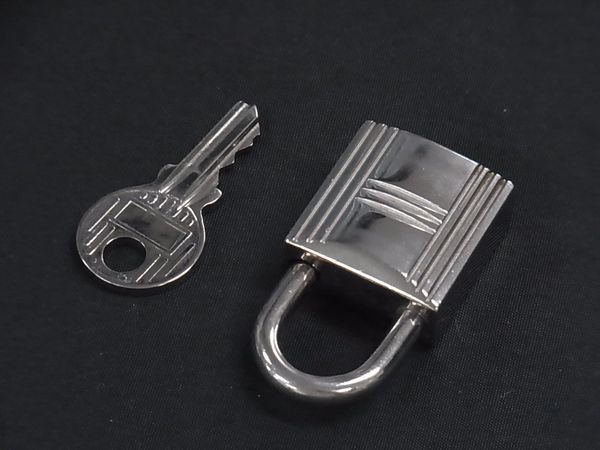 □美品□ HERMES エルメス カデナ 南京錠 パドロック 50 鍵 キー