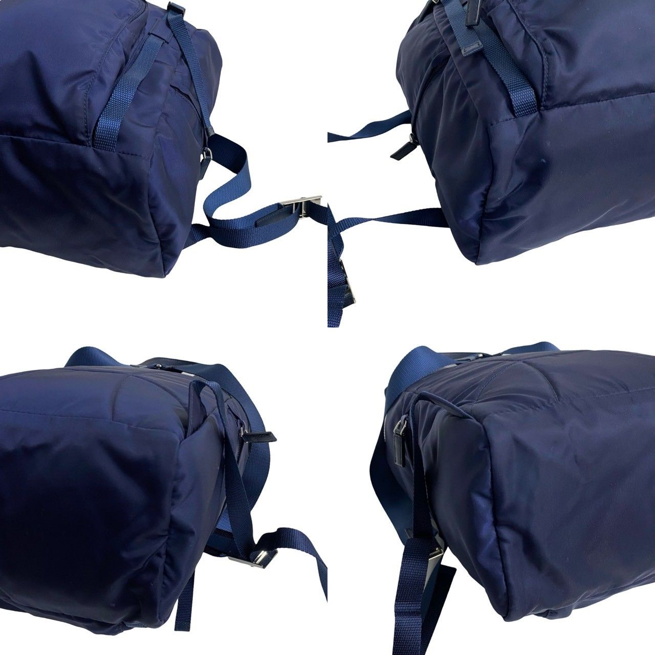 極 美品 希少品 PRADA プラダ 三角ロゴ 金具 サフィアーノ レザー 本革