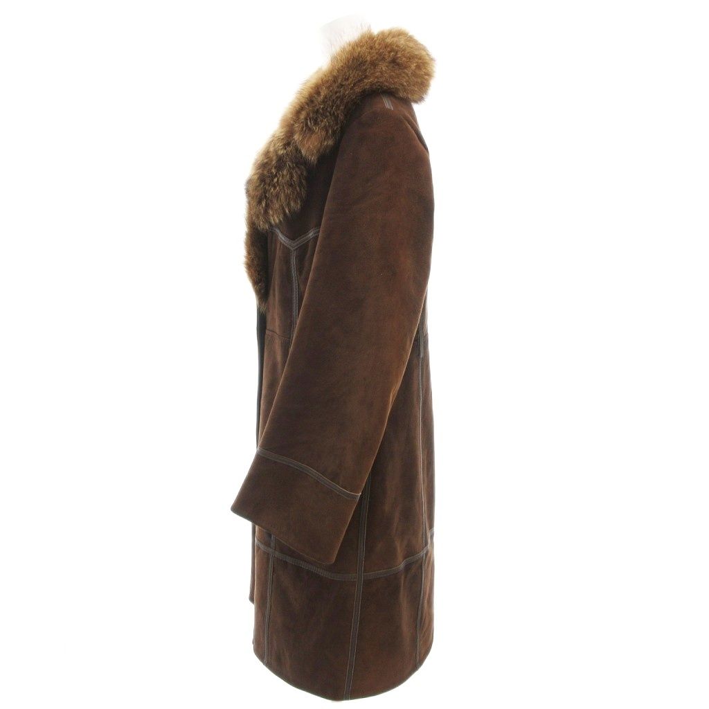 美品 高級 jacques lucas フォックスファー スエード ロングコート 美品 高級 jacques lucas フォックスファー スエード ロング