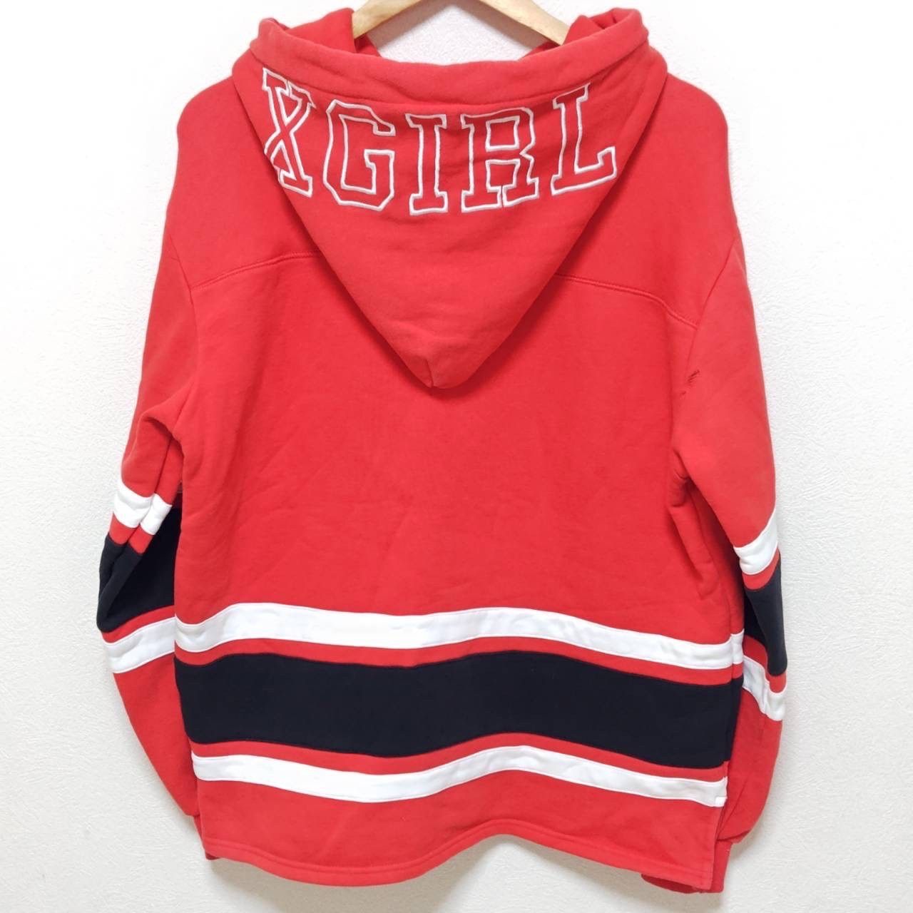 エックスガール×チャンピオン　ボア X-girl x Champion REVERSE WEAVE R LOGO ZIP UP HOODIE