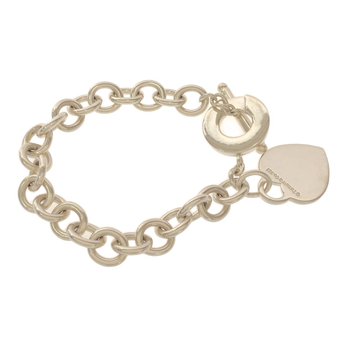 【Tiffany】ティファニー ハート ロゴ チェーン ブレスレット シルバー TIFFANY&Co. ティファニー ハート ロゴ チェーン ブレスレット