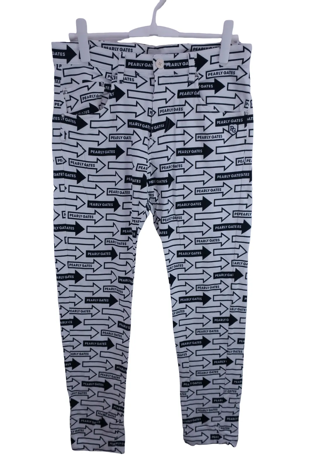 PEARLY GATES ゴルフパンツ 白黒パターン メンズ4サイズ メンズ