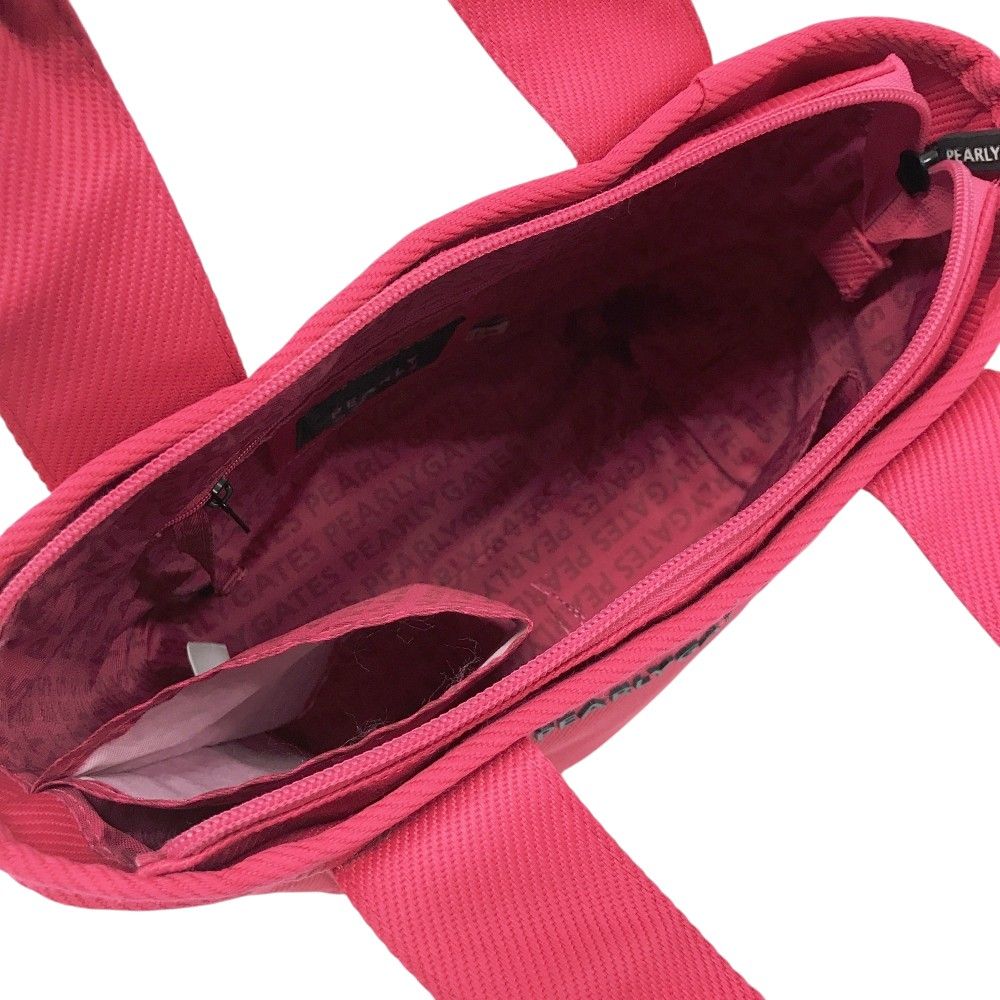 超美品　PEARLY GATES パーリーゲイツ カートバッグ ゴルフ ピンク 超美品】PEARLY GATES パーリーゲイツ カートバッグ ピンク PGに