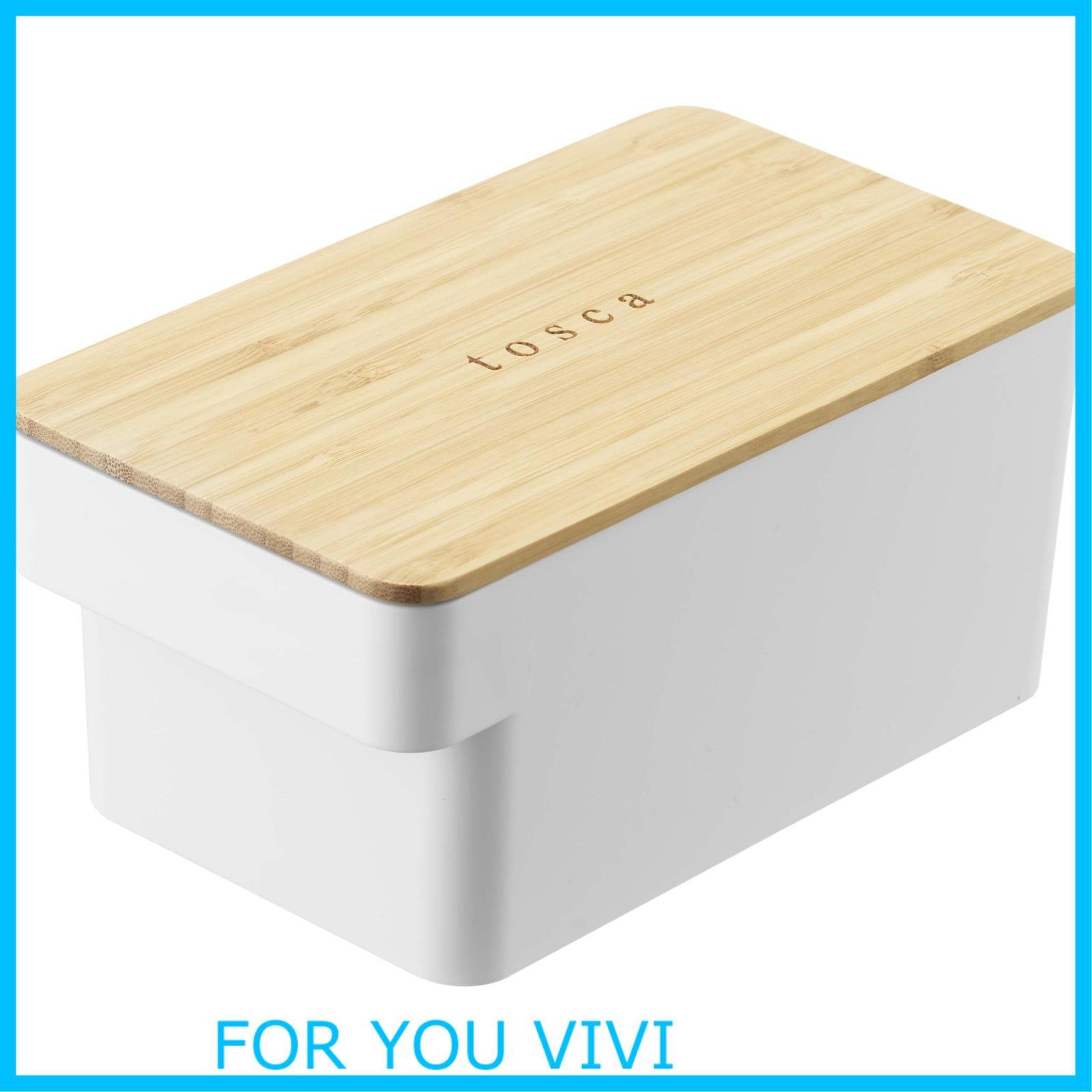 【特価商品】山崎実業(Yamazaki) バターケース L ホワイト 約W10XD18XH8.5cm トスカ tosca 大容量 保存容器 シリコンパッキン付き 5546