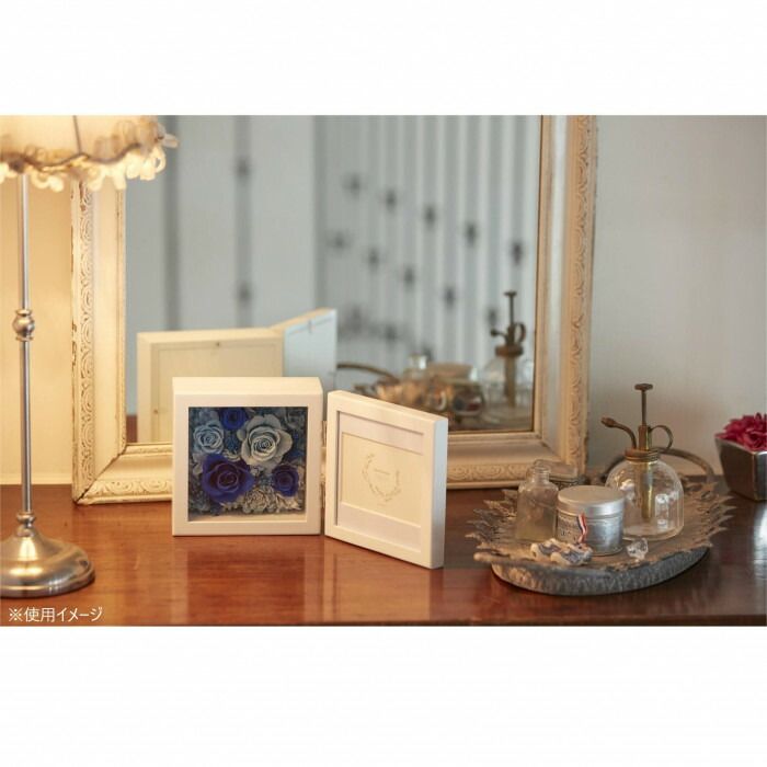 フラワーアレンジ モード ブルー F-3395