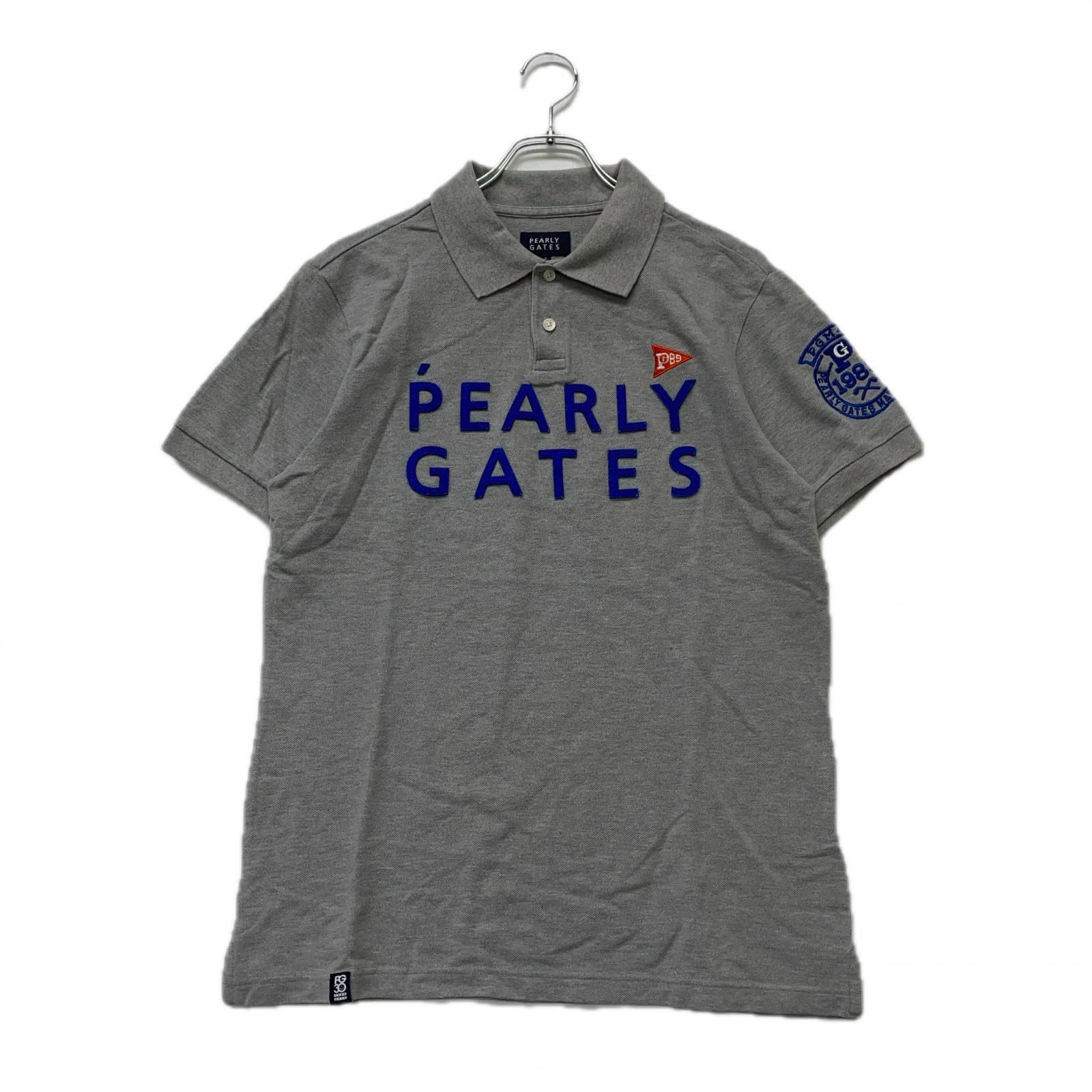 メンズ パーリーゲイツ PEARLY GATES 半袖ポロシャツ 6 LL グレー シンプル