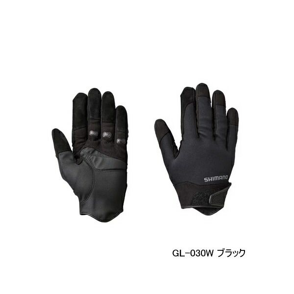 ≪ 23年10月新商品 ≫ シマノ タイタニューム アルファ ロックショア グローブ GL-030W ブラック Lサイズ