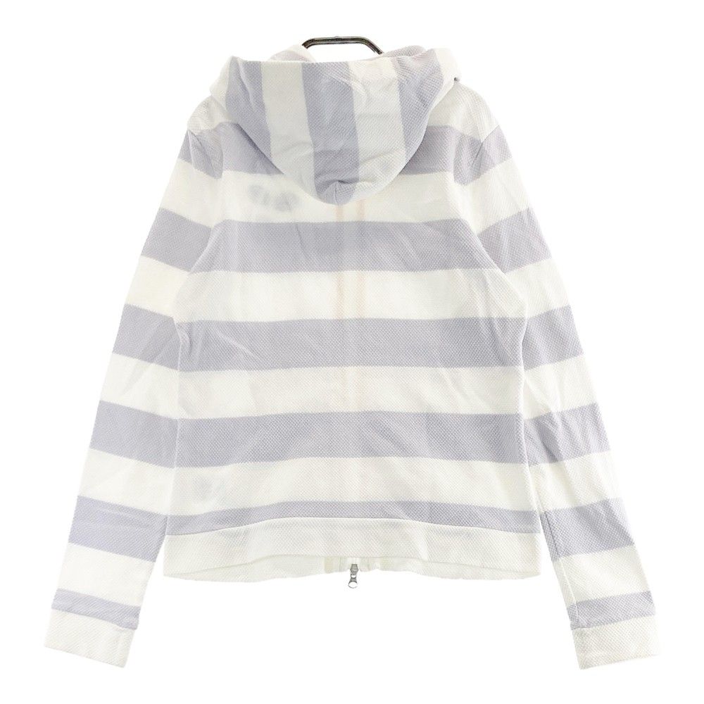 サイズ：M AND PER SE アンパスィ フード付 ジップジャケット ボーダー