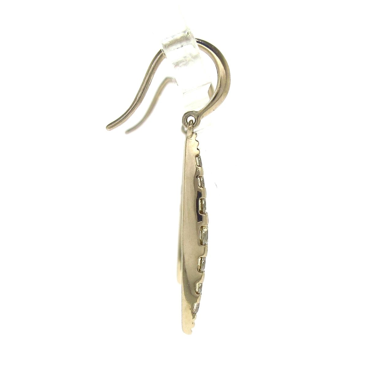 KASHIKEY カシケイ ピアス ネイキッド K18BG×ブラウンダイヤモンド 0.48カラット