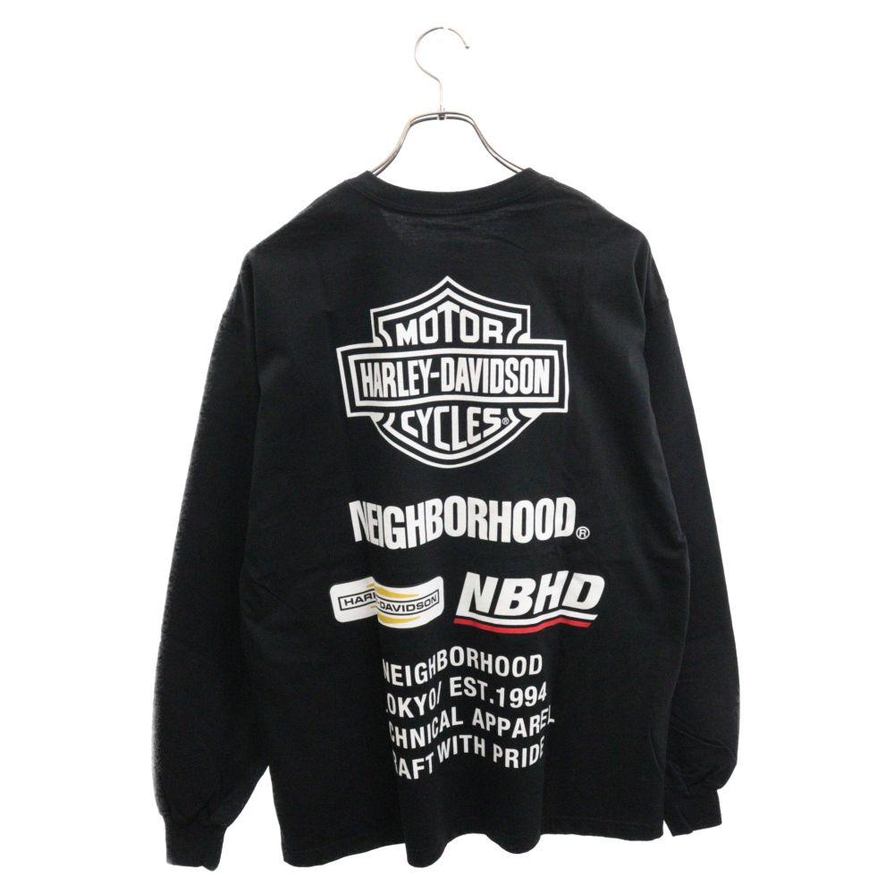 NEIGHBORHOOD (ネイバーフッド) 22AW×HARLEY-DAVIDSON H-D . CREWNECK LS . CO ハーレーダヴィッドソン  ボーンTシャツ ブラック 222PC05N-CS01 - メルカリ