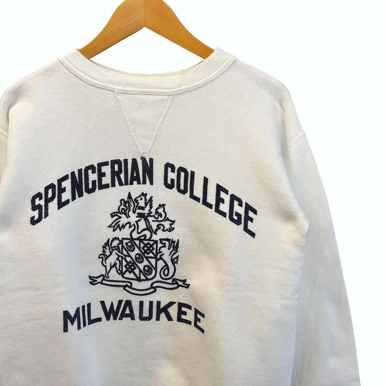 60s スウェット 染み込み3段プリント 50s〜60s前V染み込みスウェット