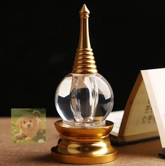 修縁堂】大きいサイズ 金剛降魔法器仏具 舎利が舎利塔に入る 壇上丸塔