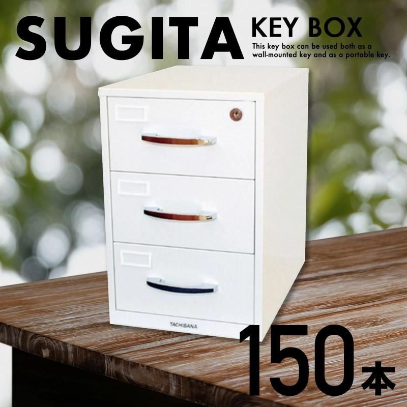 エースキーボックス 150本用 ホワイト D-150N 杉田エース キーボックス キーキャビネット 物件管理 キーステーション