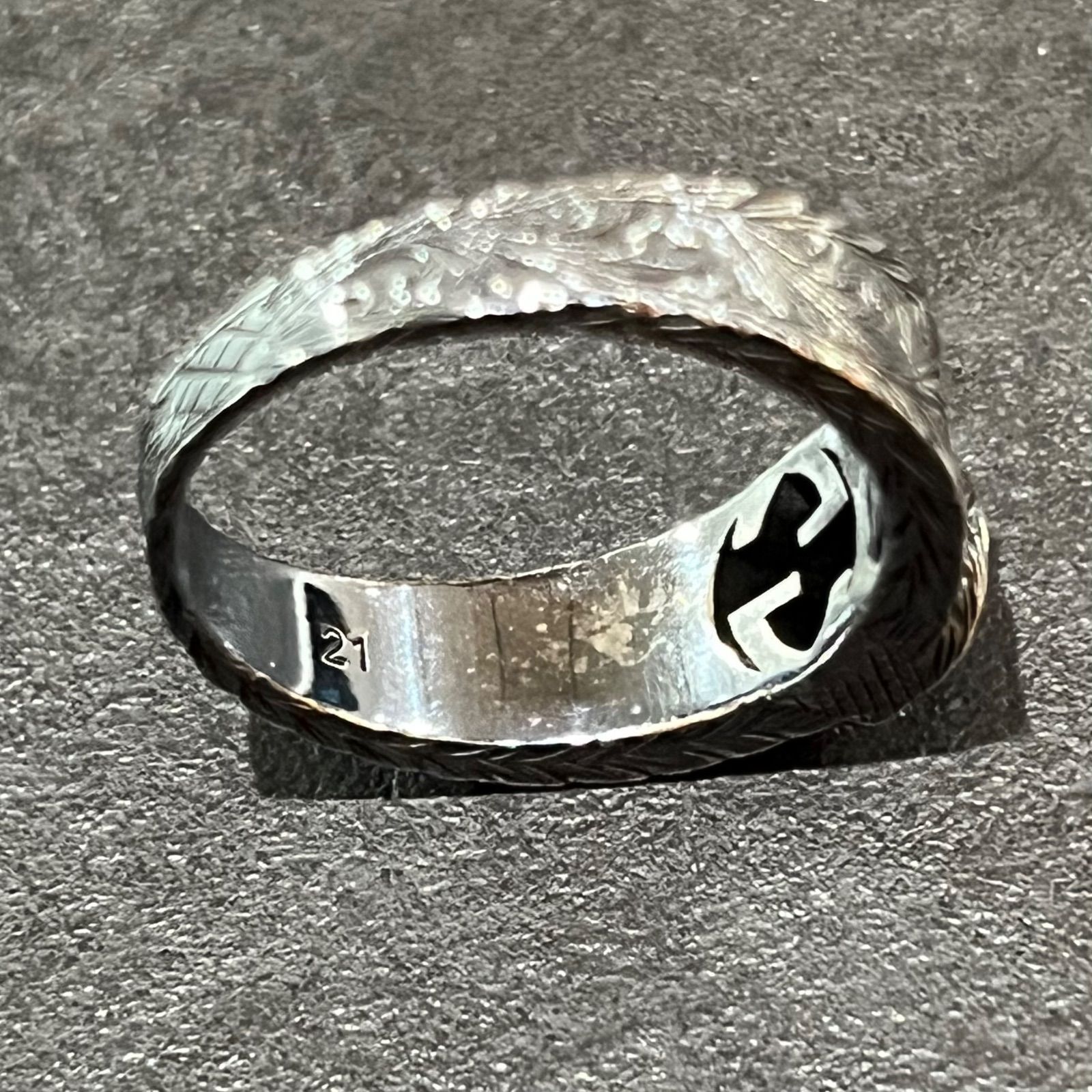 GUCCI インターロッキング アラベスク リング 指輪 シルバー925 グッチ