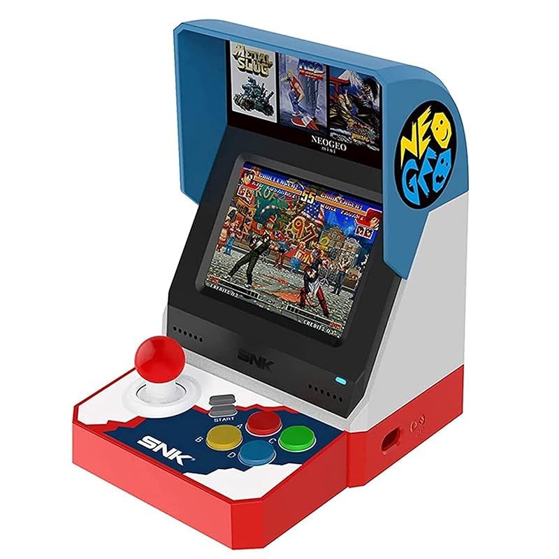 NEOGEO Mini アジア版 ネオジオ ミニ 日本版 NEO GEO Miniアーケード ゲーム機 「ザ・キング・オブ・ファイターズ」「メタルスラッグ」など40本 SNK名作タイトル収録 3.5インチLCDスクリー / ゲームパ