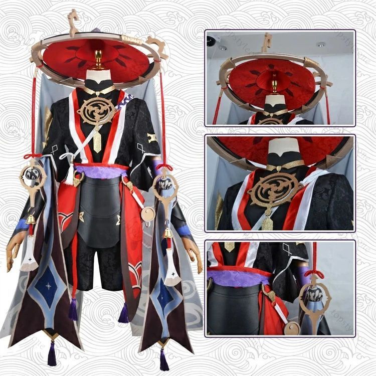 笠付き 原神 スカラマシュ 放浪者 コスプレ衣装 原神 げんしん ヒロイン Scaramouche ハロウィン クリスマス 制服 大人 子供 男子 女子