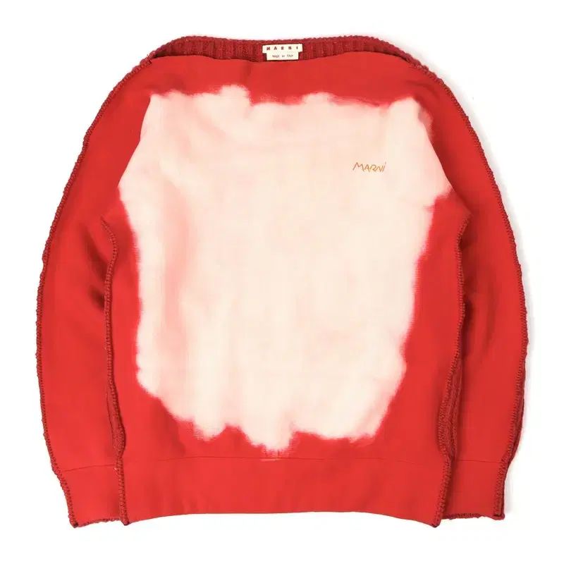 マルニ ボートネック ダブルダイ ドダイド コロション ニット スウェットシャツ