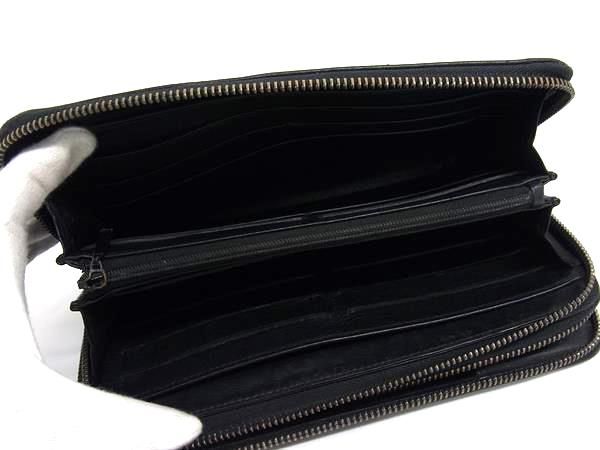 【未使用保管品】ダンヒル 長財布 レザー ロゴ 大容量 小銭入れあり メンズ 黒 dunhill ダンヒル レザー ラウンドファスナー 長財布 ウォレット