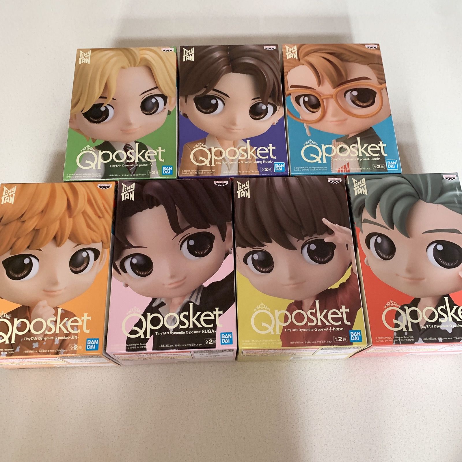 BTS tinytan Qposket bカラー コンプリートセット 7種セット - メルカリ
