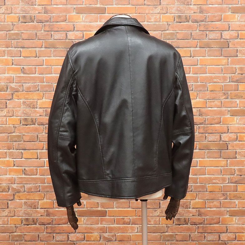 ランバン/LANVIN en Bleu】羊革 レザーライダース ジャケット ブルゾン