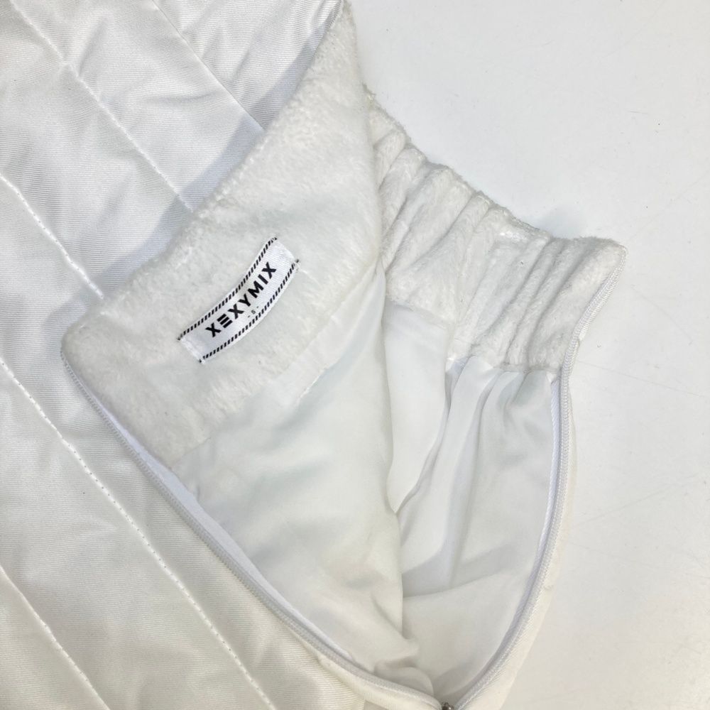 中綿スカート ホワイト系