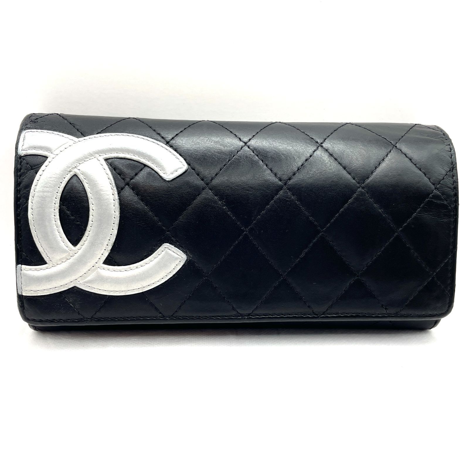 237】CHANEL シャネル カンボンライン ラムスキン フラップ  