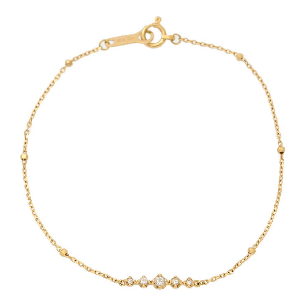 【保証書.ケース付 】4℃ （ヨンドシー) ダイヤモンド K18 ブレスレット 保証書.ケース付 】4℃ （ヨンドシー) ダイヤモンド K18 ブレスレット