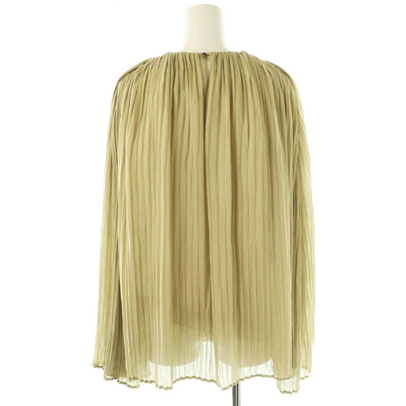 ハイク HYKE 15170 RANDOM PLEATED TOP トップス ブラウス 長袖 プルオーバー 1 オリーブ色 /NR ■OS レディース ハイク HYKE 15170 RANDOM PLEATED TOP トップス ブラウス 長袖