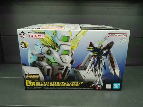 未使用品 プラモデル B賞 1/144 ゴッドガンダム ソリッドクリア