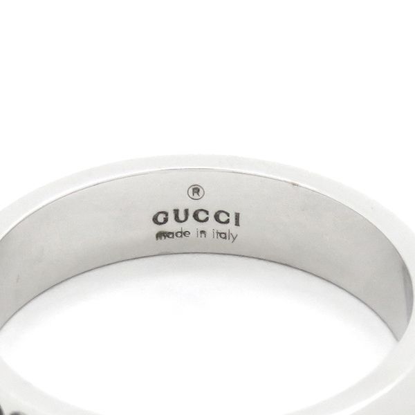 グッチ GUCCI リング 指輪 アイコン スリム K18WG ホワイト グッチ GUCCI リング 指輪 アイコン スリム K18WG ホワイト
