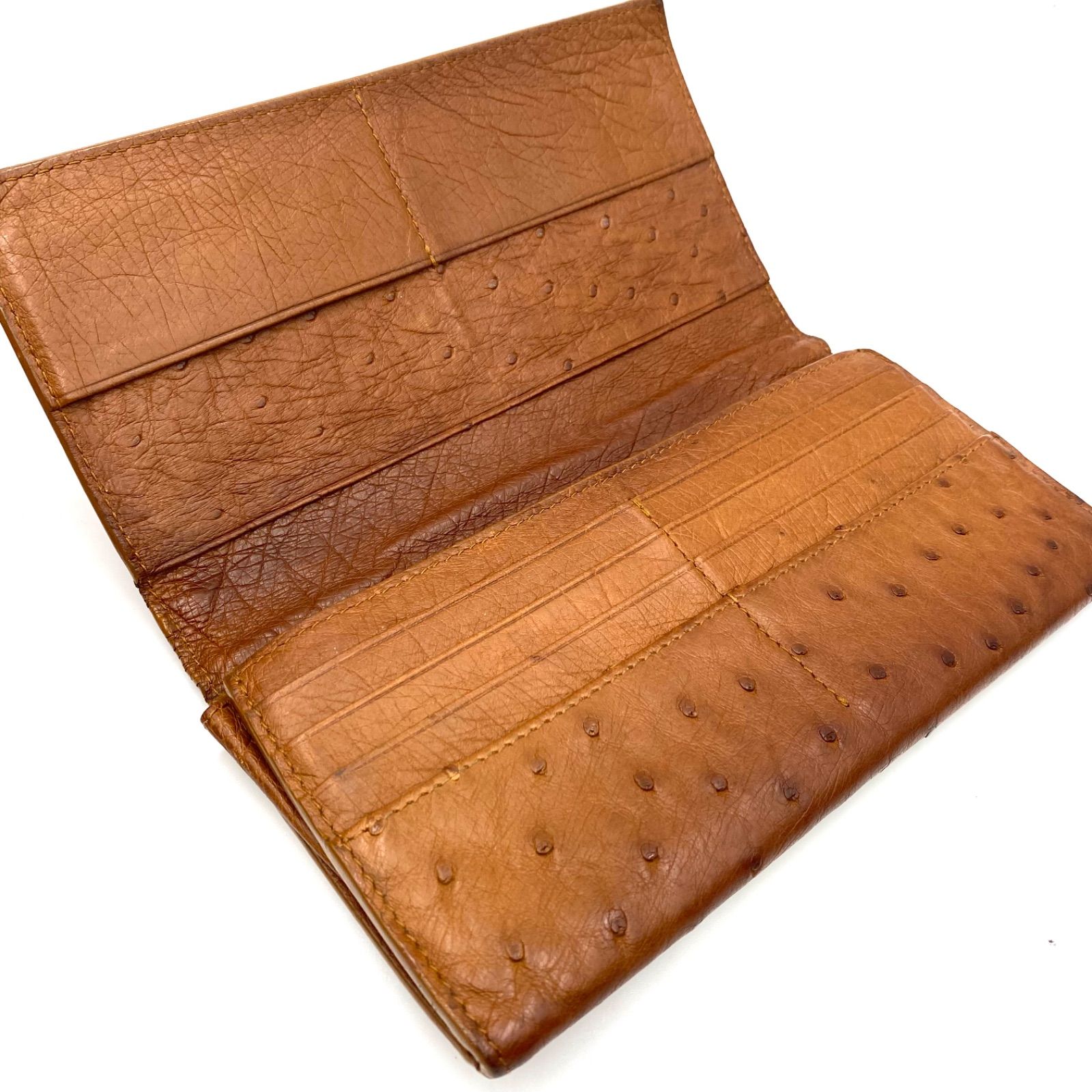 超良品‼️ 希少　ボッテガヴェネタ　財布　折り財布　オーストリッチ 超良品‼️ 希少ボッテガヴェネタ財布二つ折り折り財布オーストリッチ