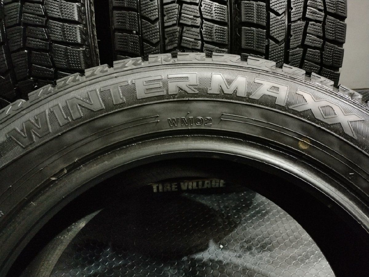 DUNLOP WINTER MAXX WM02 205/60R16 16インチ スタッドレス 4本 20～22年製 バリ溝 ノア ステップワゴン  プリウスα等　(KTL017)