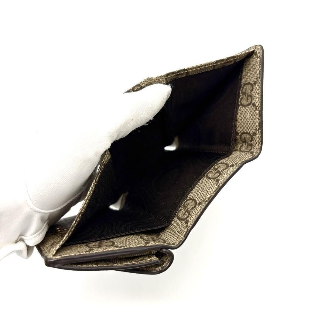 未使用級◆バレンシアガ グッチ 三つ折り財布 エブリデイ GGスプリーム 未使用級◇バレンシアガ グッチ 三つ折り財布 エブリデイ GGスプリーム