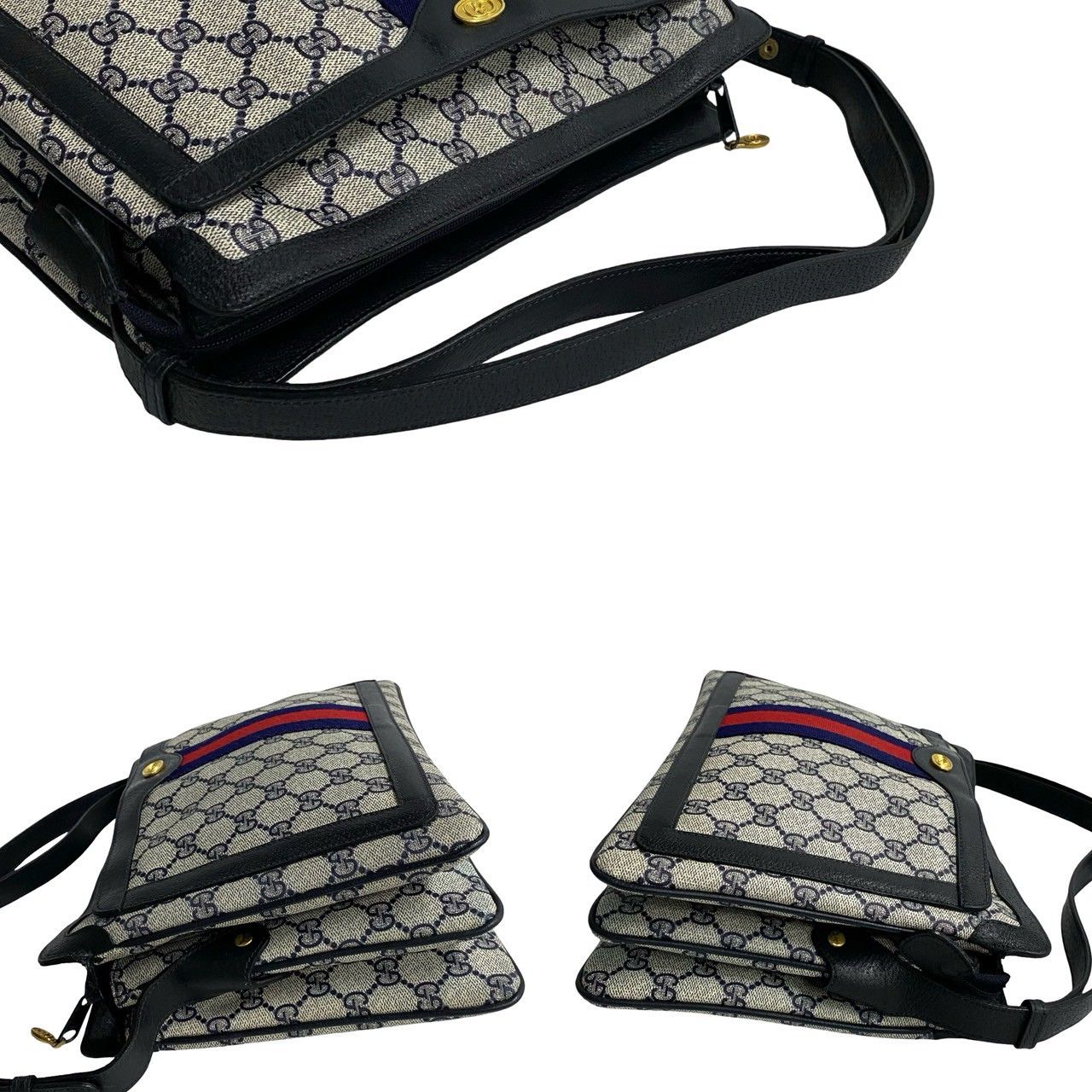 極 美品 GUCCI グッチ シェリーライン オールドグッチ ヴィンテージ GG 