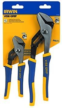 IRWIN Tools VISE-GRIP Groove Joint Pliers Set 2-Piece 8 inch and 10 inch (1773639) by Irwin Tools