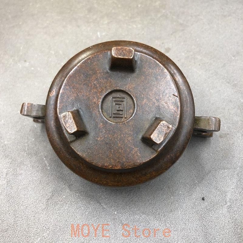 銅器 三足龍鳳薫炉 茶台薫香炉 茶道具 香道具 装飾品 工芸品 置物 銅器 三足龍鳳蓋龍鳳彫花薫炉 茶台香炉 香道具 装飾品 工芸品