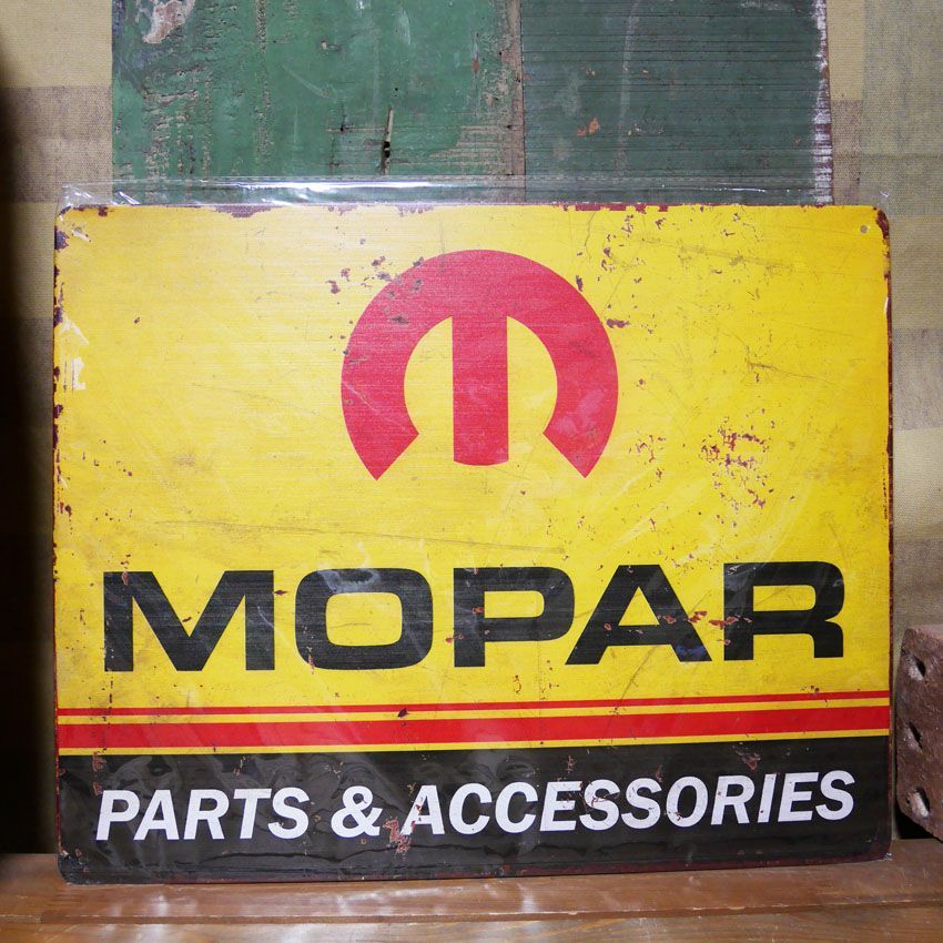 MOPAR メタルサイン アメ車 モパー インテリア ブリキ看板 アメリカン雑貨