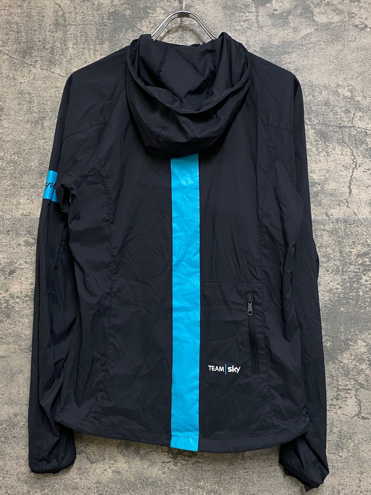 JN164 ラファ Rapha SPRAY JACKET 長袖 ウィンドブレーカー 黒 S TEAM Sky