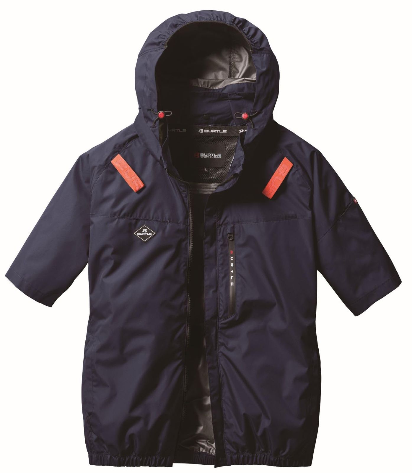 BURTLE バートル エアークラフト半袖ブルゾン(ユニセックス) 春夏用 ネイビー AC2066 3 S [ネイビー] [S]