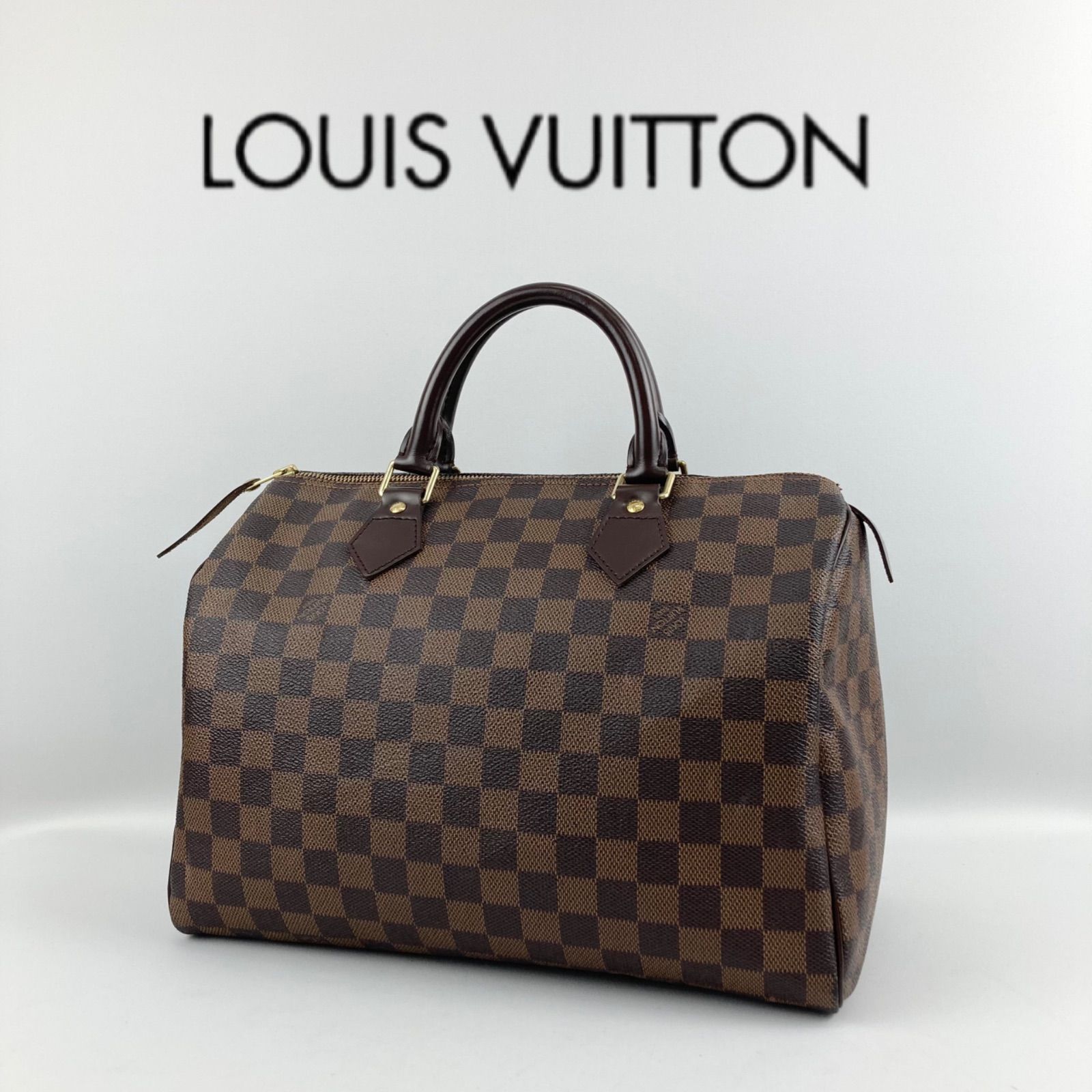 Louis Vuitton スピーディ30 ボストンバッグ ブラウン 鍵付 LOUIS