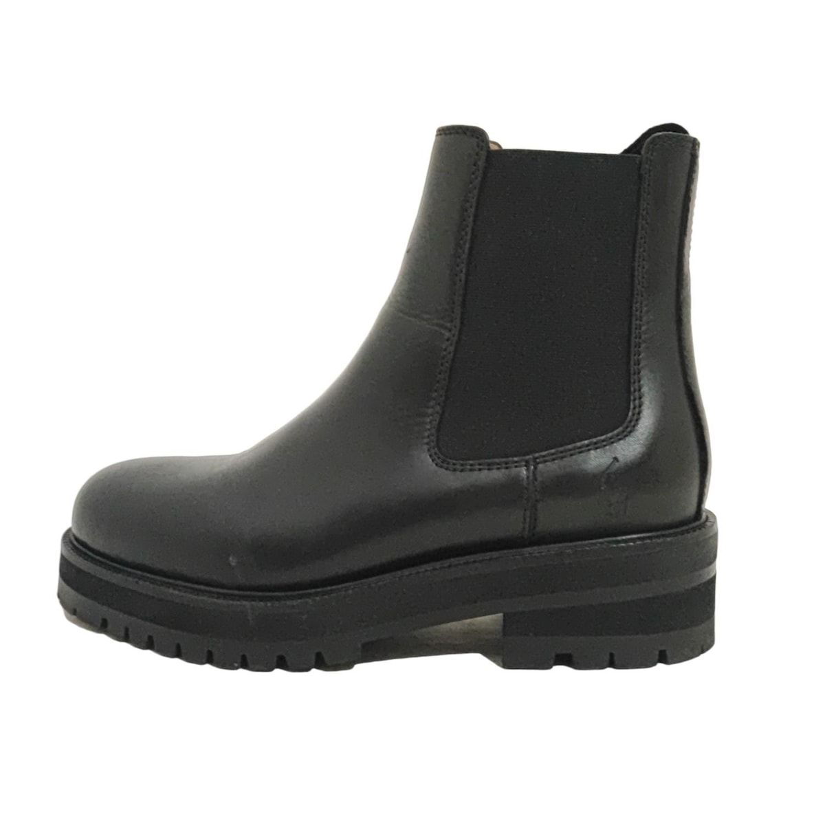 POLObyRalphLauren ポロラルフローレン ショートブーツ 7 B レディース - 黒 レザー