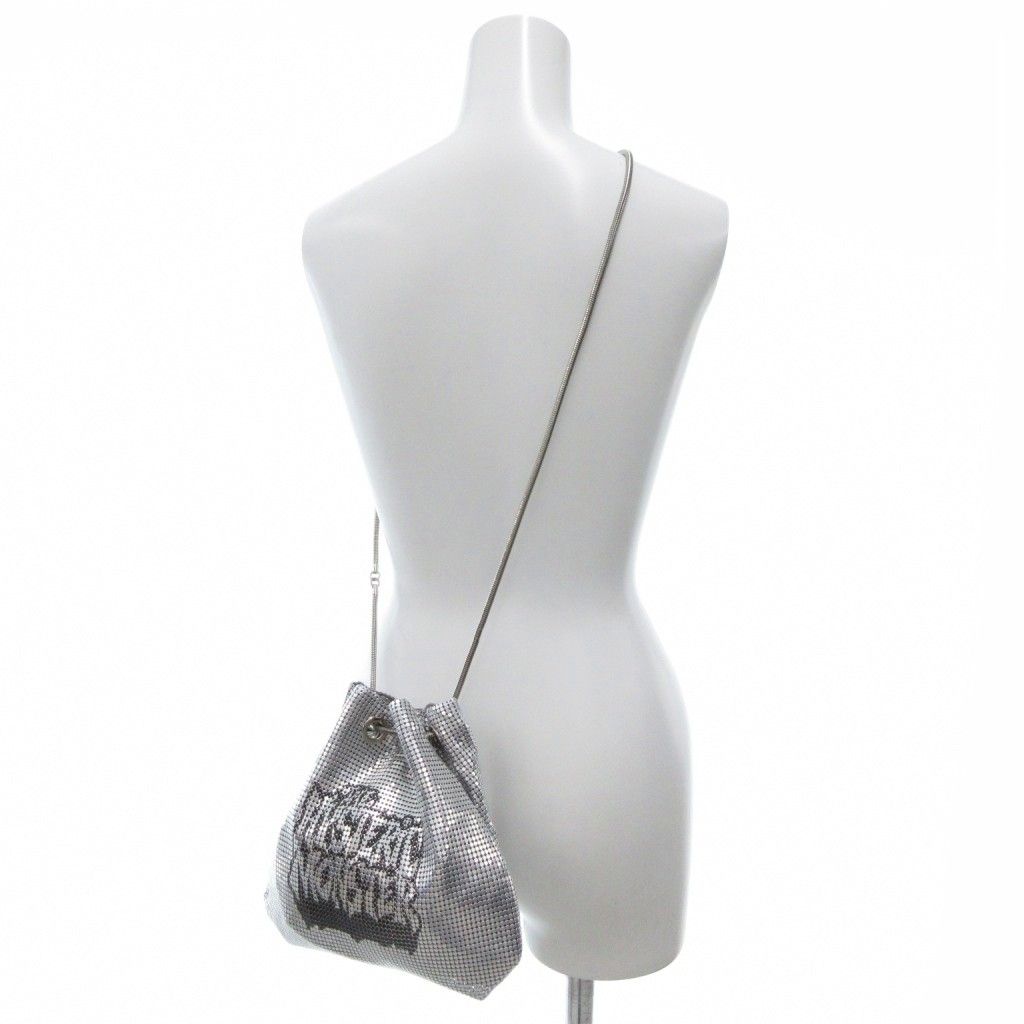 HYSTERIC GLAMOUR メタルメッシュショルダーバッグ HYSTERIC GLAMOUR（ヒステリックグラマー）の「SATISFACTION