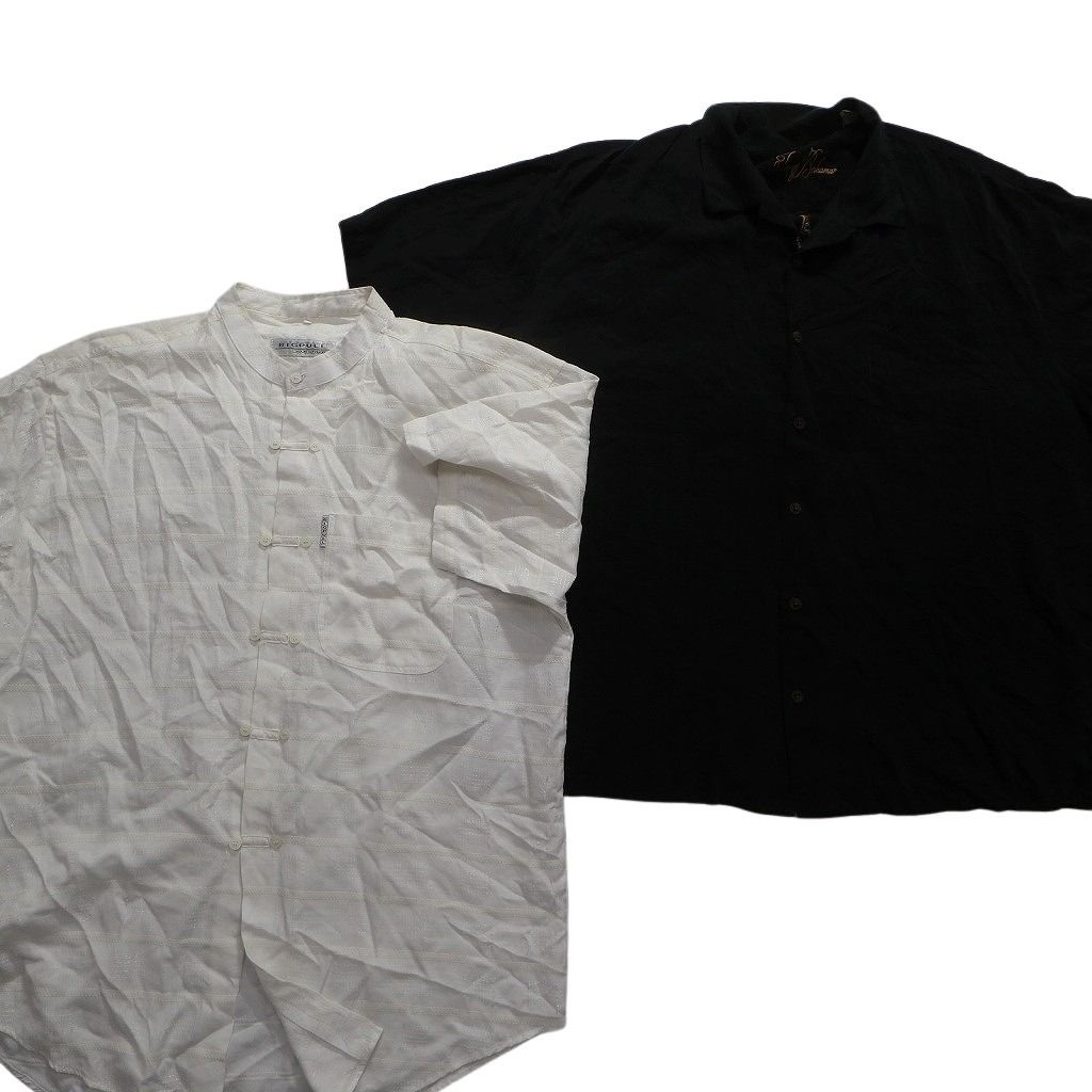 古着卸 まとめ売り 半袖シャツ 10枚セット (メンズ 2XL ) 開襟シャツ