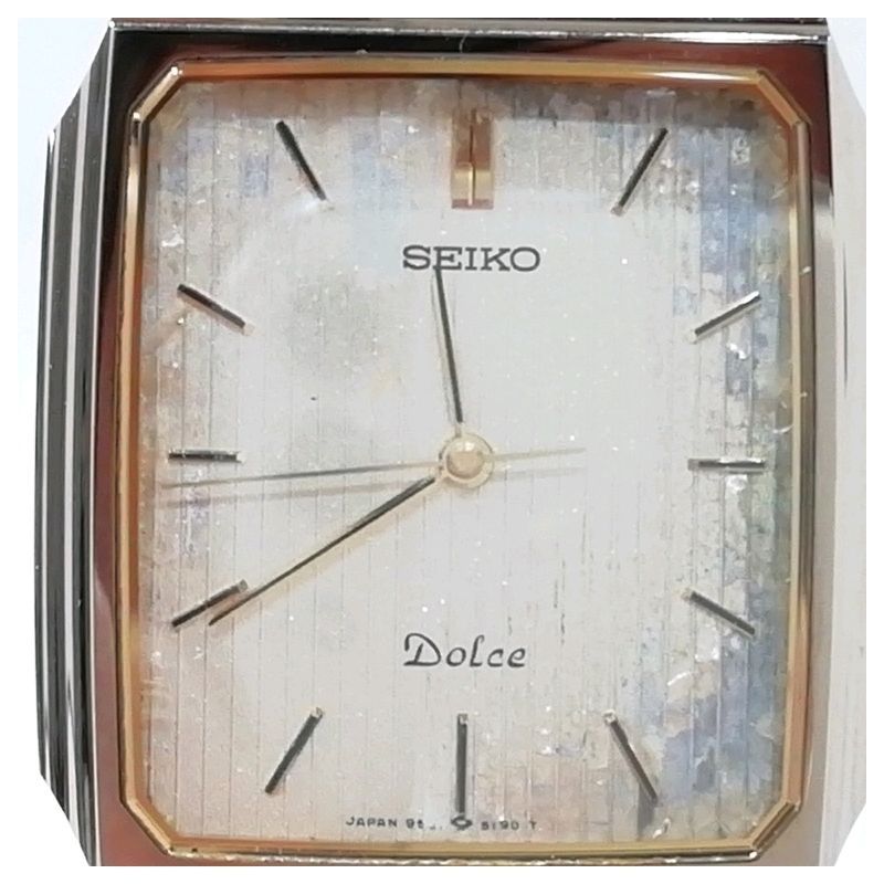 中古】SEIKO ドルチェ メンズ クォーツ 9531-5160☆文字盤劣化