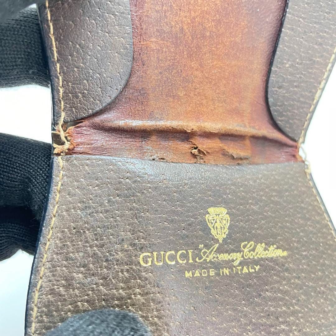 オールド　グッチ　ヴィンテージ　コインケース　GG　シェリー GUCCI オールドグッチ シェリーライン コインケース 小銭入れ