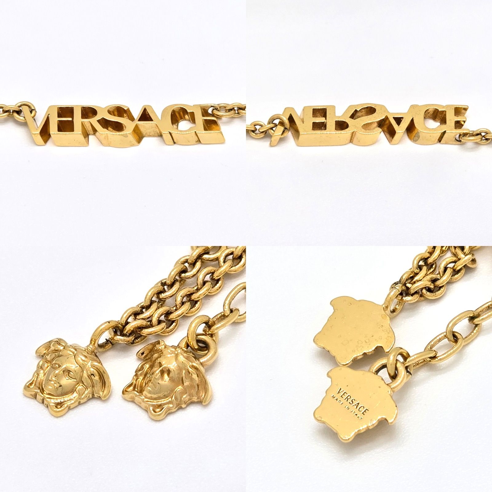 新品正規品 10万超 versace ヴェルサーチ　メデューサ　定番ネックレス VERSACE ヴェルサーチ 1002579 ロゴ メデューサ ペンダント ネックレス
